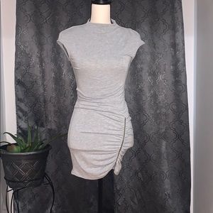 Mini gray dress